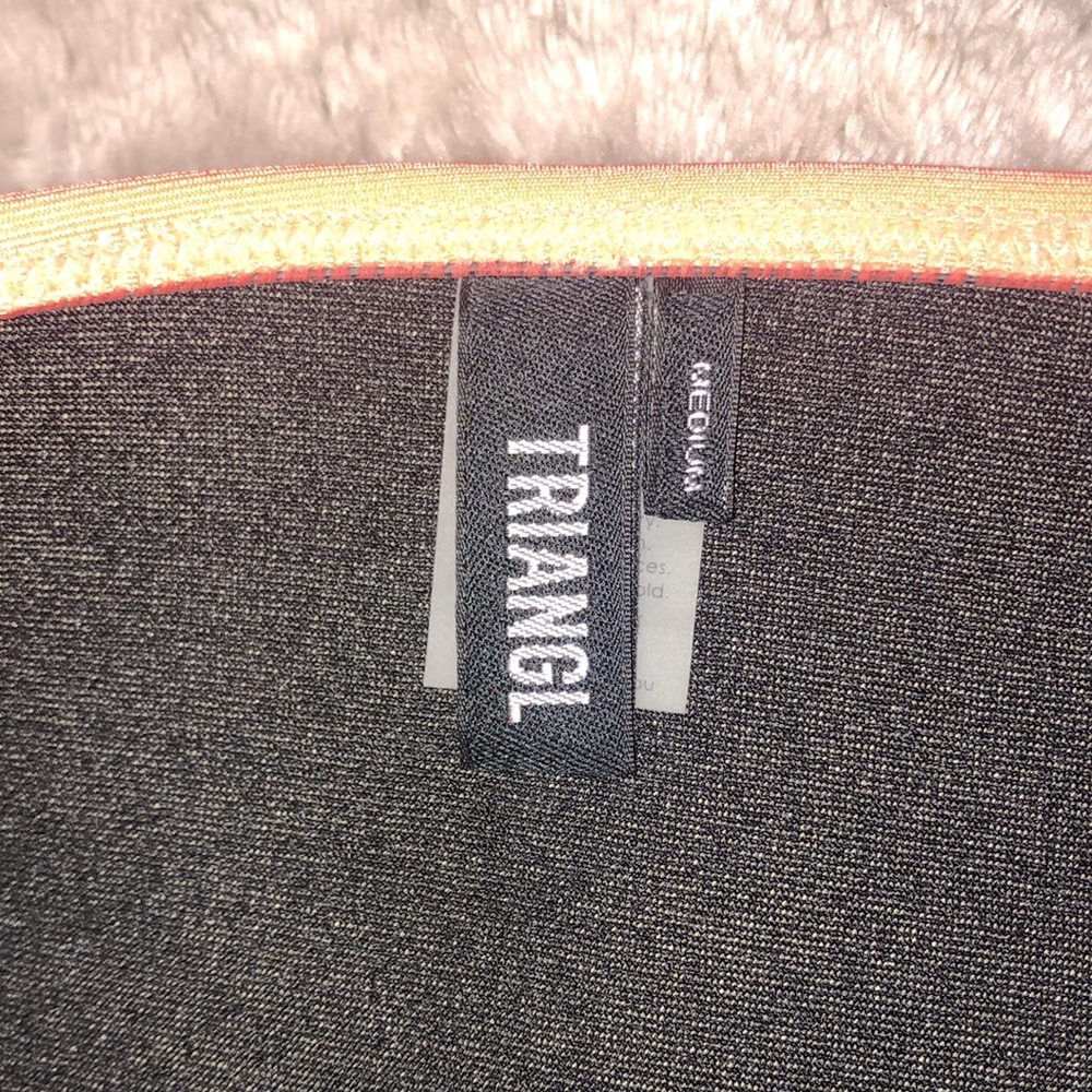 Triangl Neoprene Orange Neon Bikini Bottoms - Picture 3 of 6